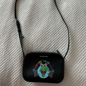 Balenciaga everyday "you are the world" xs camera bag